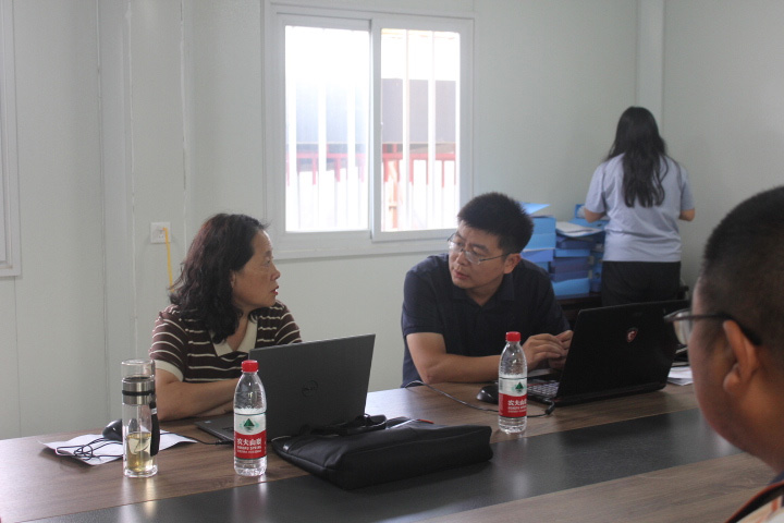 市住建局來我司項(xiàng)目進(jìn)行建筑工程質(zhì)量評價工作